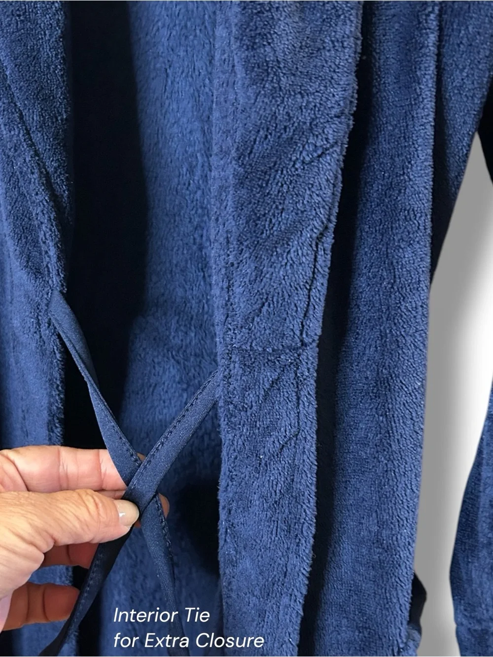 Boys Cherokee Blue Fleece Robe Embroidered Athletics Crest Shawl Collar Travel M